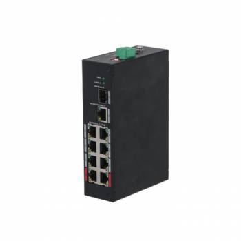 Switch przemysłowy 8-port PoE 10/100Mbps SFP 96W PFS3110-8ET-96-V2 (Promo) DAHUA